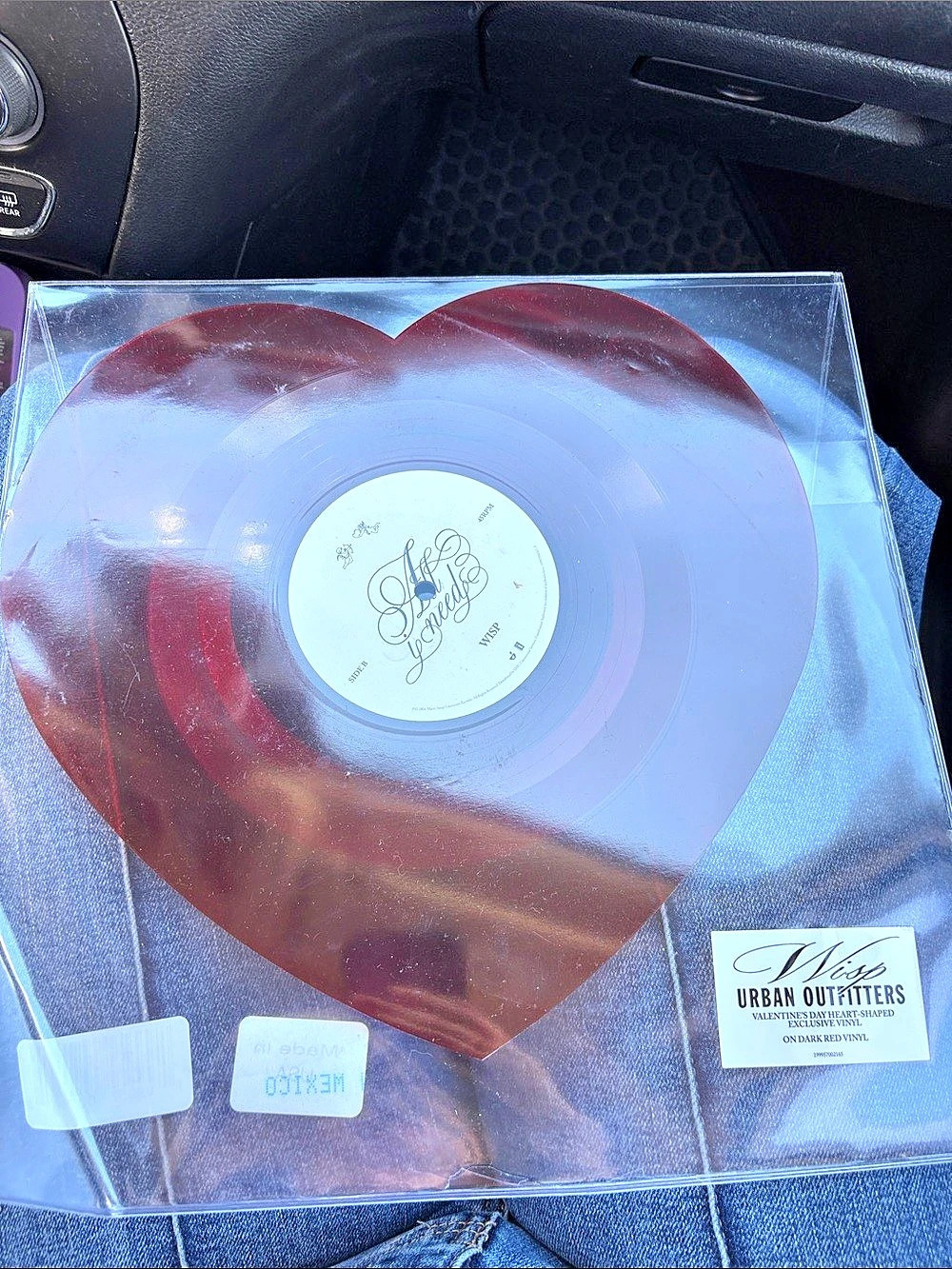 Urban Outfitters Heart-Shaped Vinyl Record Wisp